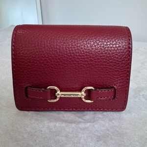Michael Kors Carson Leather Wallet w/shopping bag